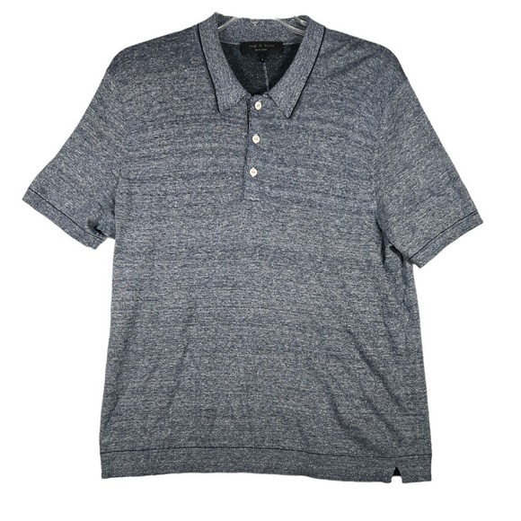 rag & bone Other - Rag & Bone Polo Shirt Mens Extra Large Gray Standard Issue Heather Short Sleeve